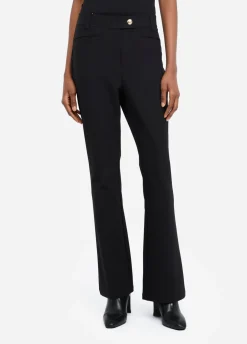 Liu Jo Pantalón acampanado de talle alto-Mujer Ropa Deportiva|Pantalones