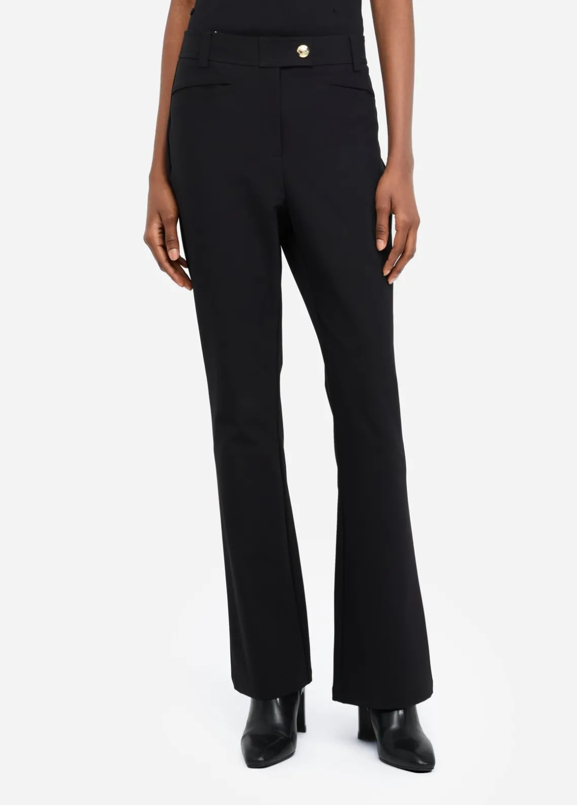Liu Jo Pantalón acampanado de talle alto-Mujer Ropa Deportiva|Pantalones