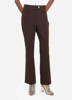Liu Jo Pantalón acampanado de talle alto-Mujer Ropa Deportiva|Pantalones