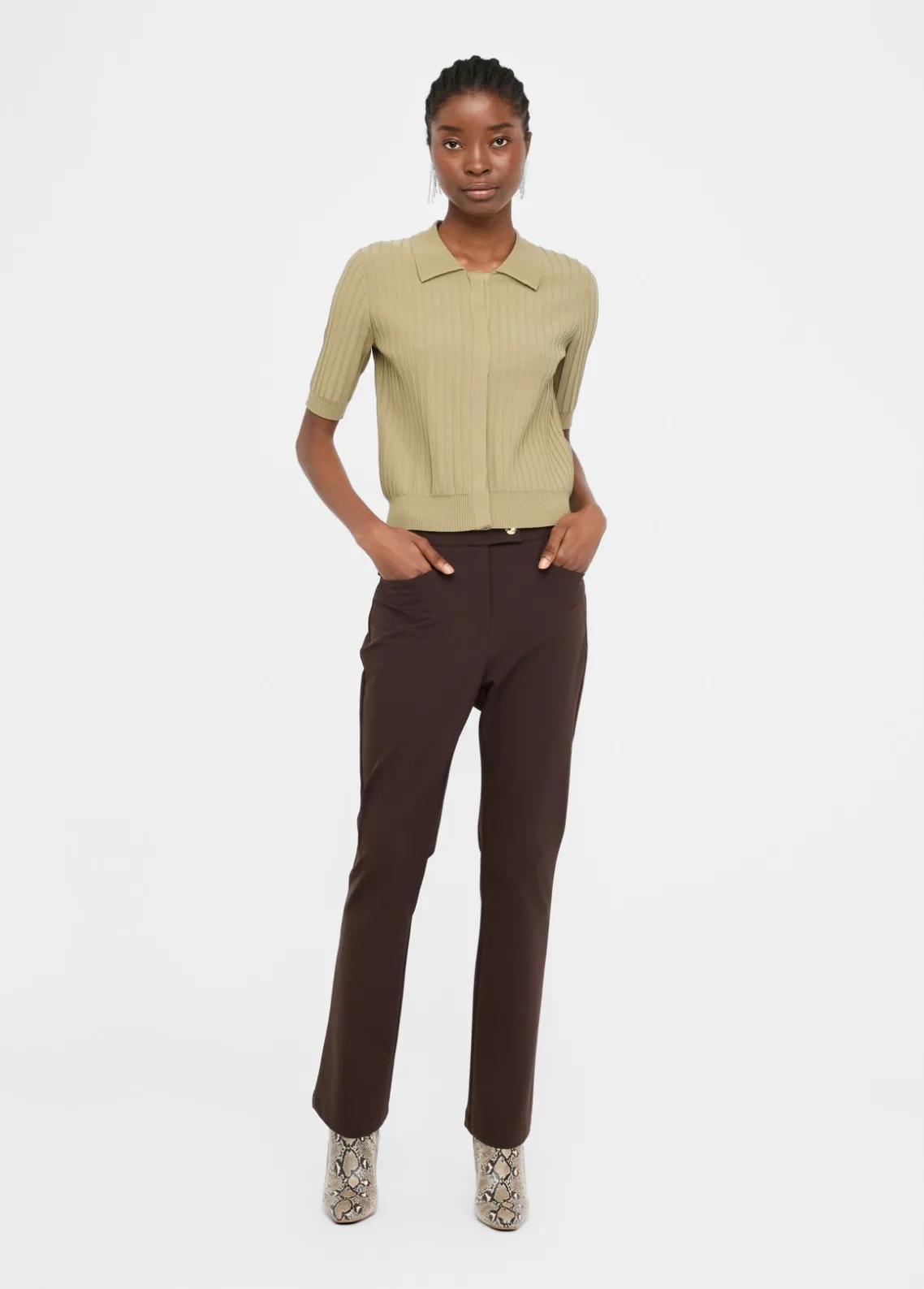 Liu Jo Pantalón acampanado de talle alto-Mujer Ropa Deportiva|Pantalones