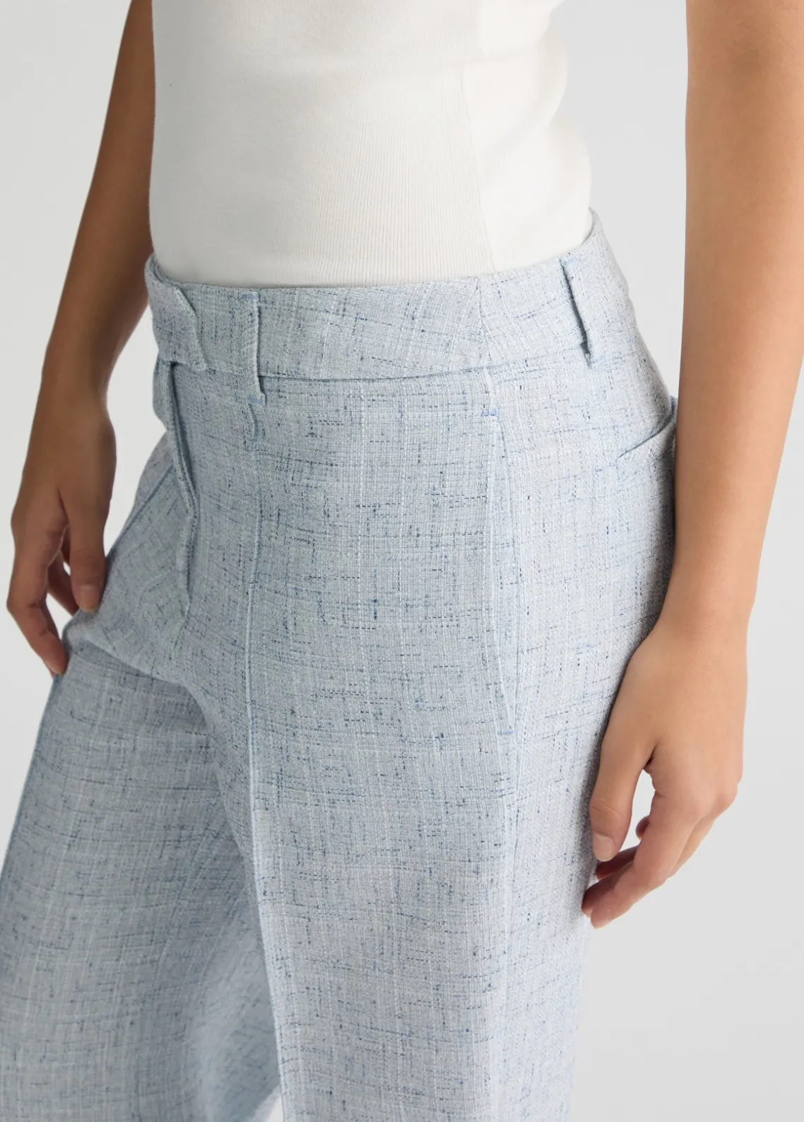 Liu Jo Pantalón acampanado de talle alto-Mujer Pantalones|Tailleur