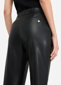 Liu Jo Pantalón acampanado de tejido revestido-Mujer Pantalones