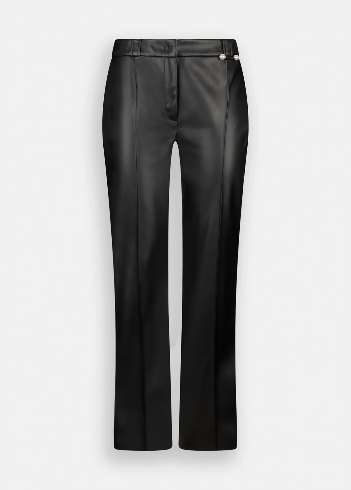 Liu Jo Pantalón acampanado de tejido revestido-Mujer Pantalones
