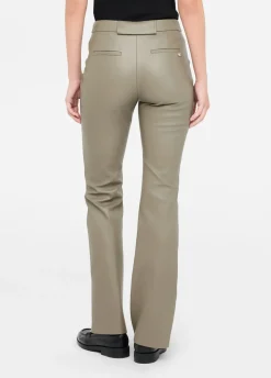 Liu Jo Pantalón acampanado de tejido revestido-Mujer Pantalones