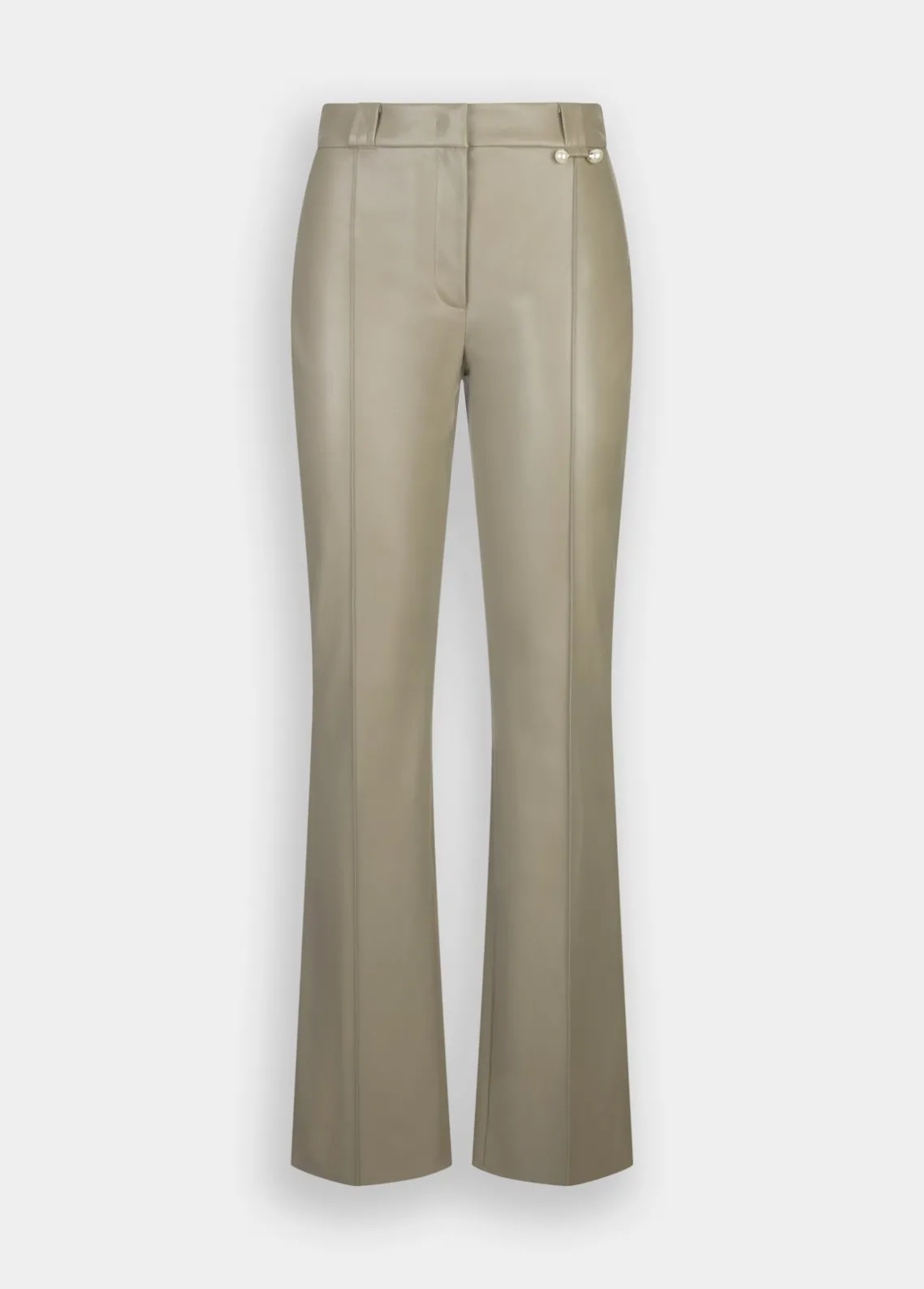 Liu Jo Pantalón acampanado de tejido revestido-Mujer Pantalones