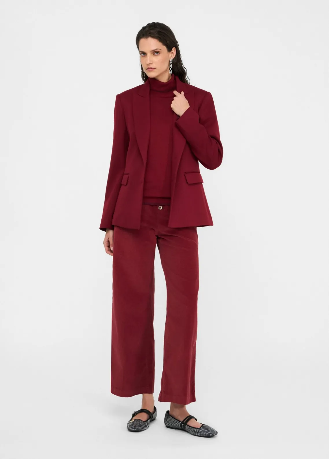Liu Jo Pantalón acampanado de terciopelo-Mujer Pantalones