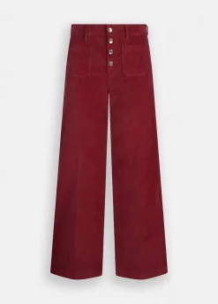 Liu Jo Pantalón acampanado de terciopelo-Mujer Pantalones