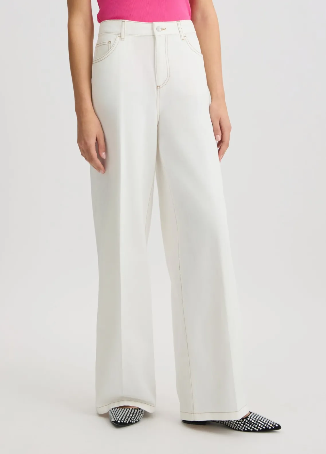 Liu Jo Pantalón acampanados de talle alto-Mujer Pantalones