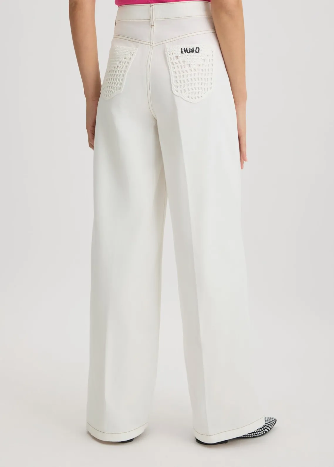 Liu Jo Pantalón acampanados de talle alto-Mujer Pantalones