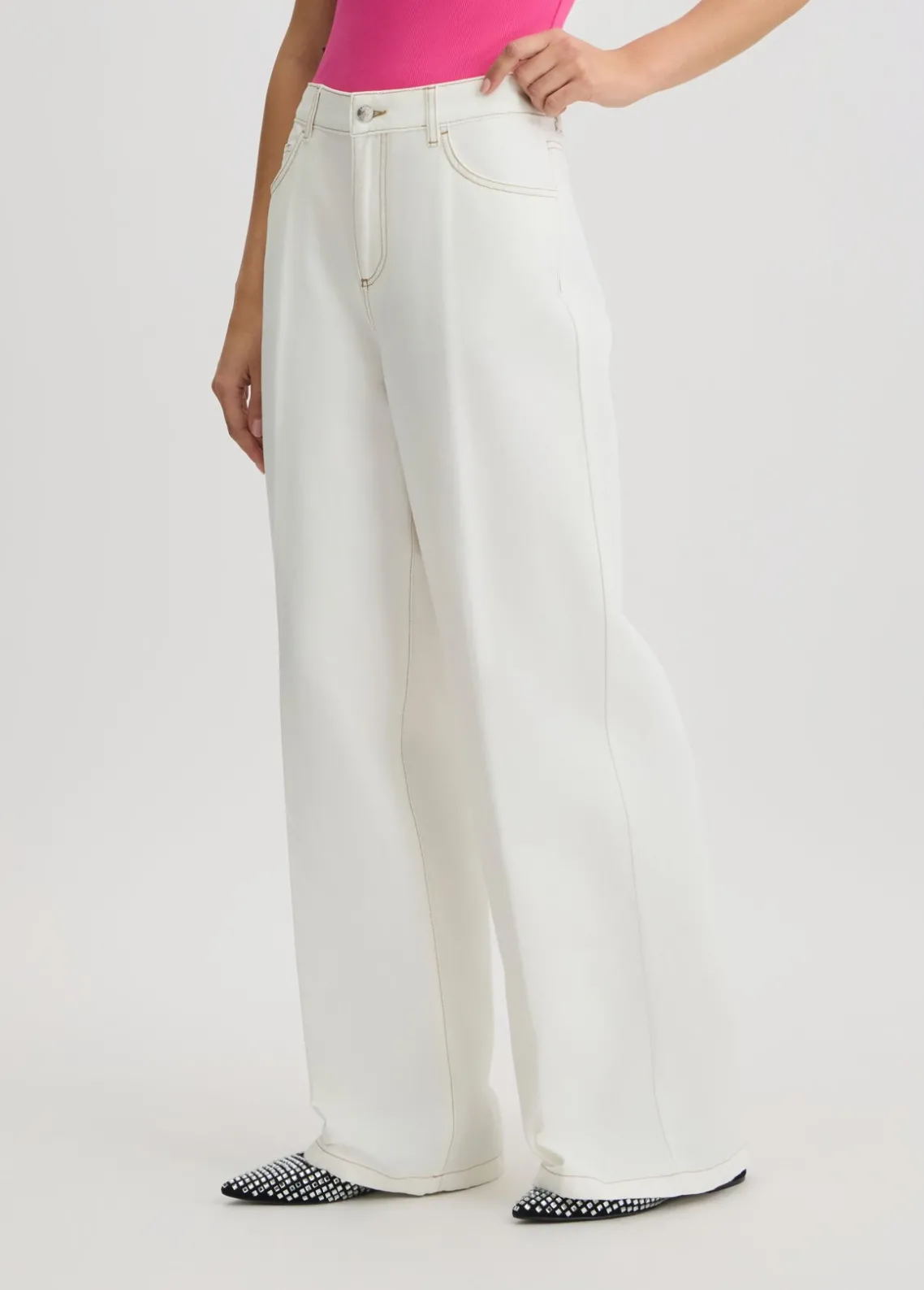 Liu Jo Pantalón acampanados de talle alto-Mujer Pantalones