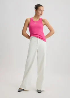 Liu Jo Pantalón acampanados de talle alto-Mujer Pantalones