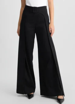 Liu Jo Pantalón ancho con cinturón-Mujer Pantalones