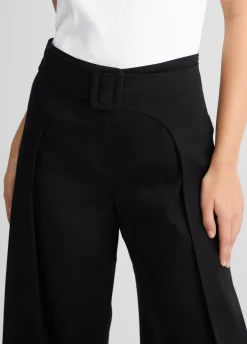 Liu Jo Pantalón ancho con cinturón-Mujer Pantalones