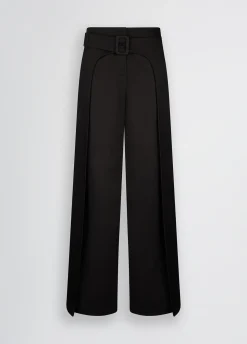 Liu Jo Pantalón ancho con cinturón-Mujer Pantalones