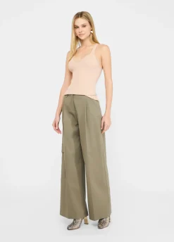 Liu Jo Pantalón cargo de algodón-Mujer Pantalones