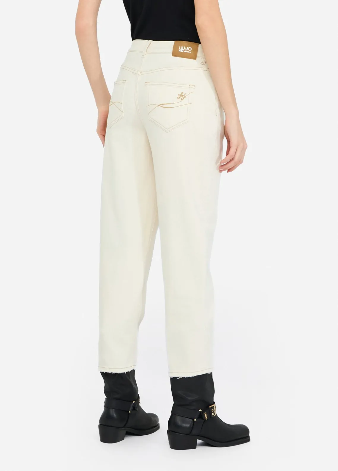 Liu Jo Pantalón carrot fit-Mujer Pantalones