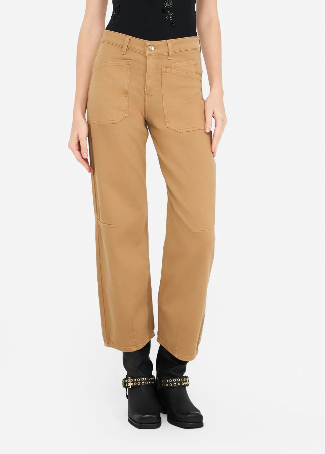Liu Jo Pantalón carrot fit de talle alto-Mujer Pantalones