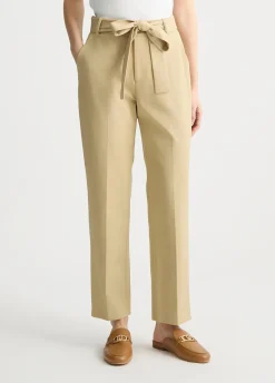 Liu Jo Pantalón chino con cinturón-Mujer Pantalones|Tailleur