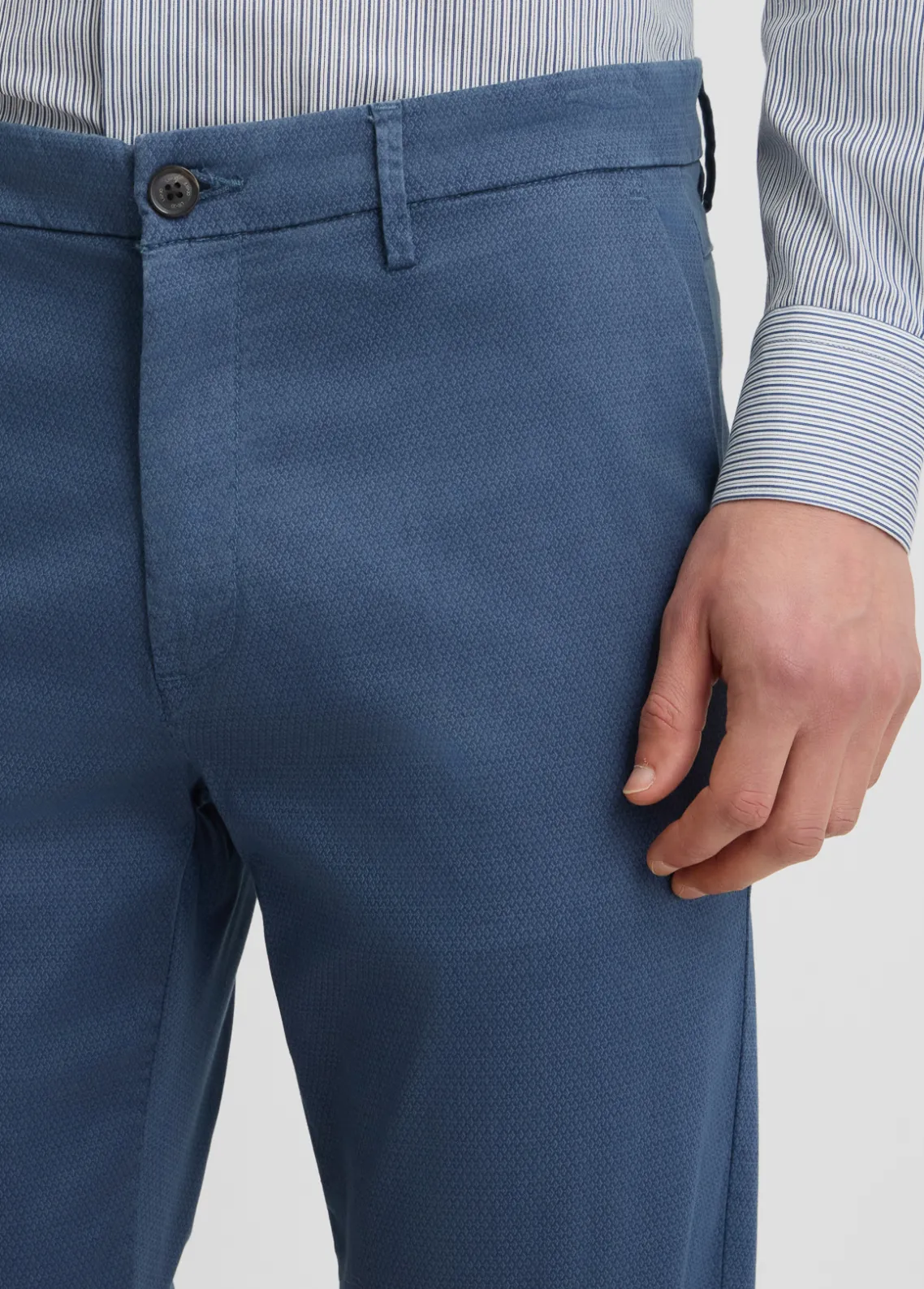 Liu Jo Pantalón chino jacquard-Hombre Pantalones