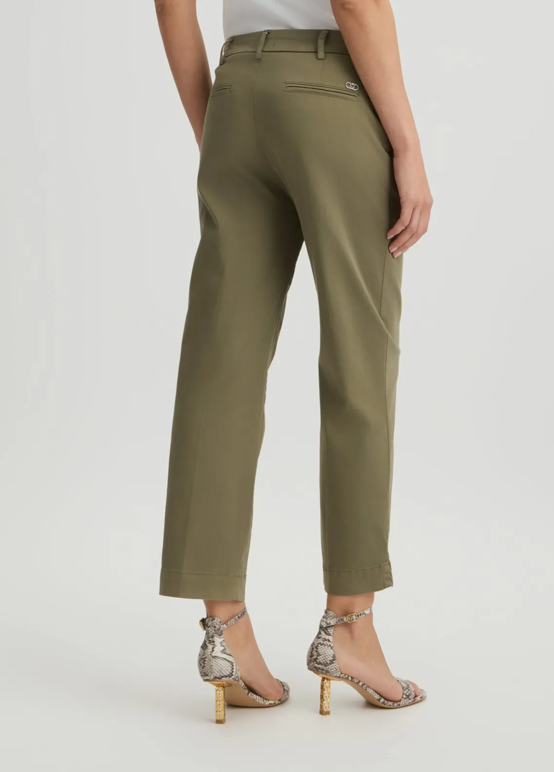 Liu Jo Pantalón chino tobillero-Mujer Pantalones