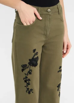 Liu Jo Pantalón con bordados-Mujer Pantalones