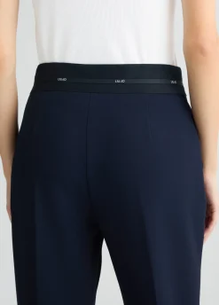 Liu Jo Pantalón con cinturilla con logotipo-Mujer Pantalones|Tailleur