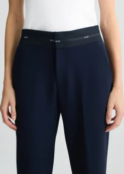 Liu Jo Pantalón con cinturilla con logotipo-Mujer Pantalones|Tailleur