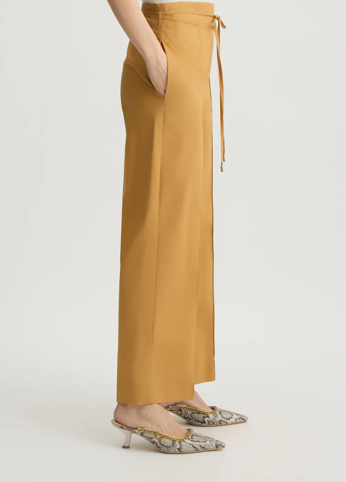 Liu Jo Pantalón con cinturón-Mujer Pantalones