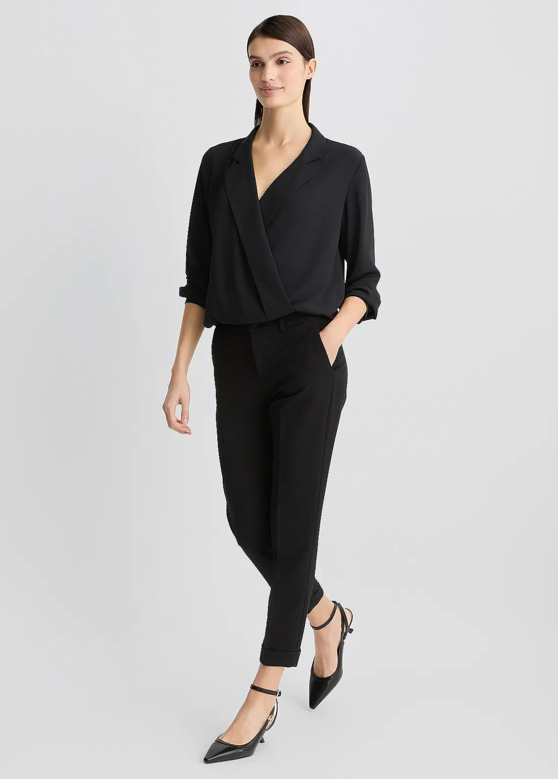 Liu Jo Pantalón con vuelta-Mujer Pantalones|Tailleur