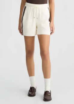 Liu Jo Pantalón corto de algodón con bordados-Mujer Ropa Deportiva|Pantalones