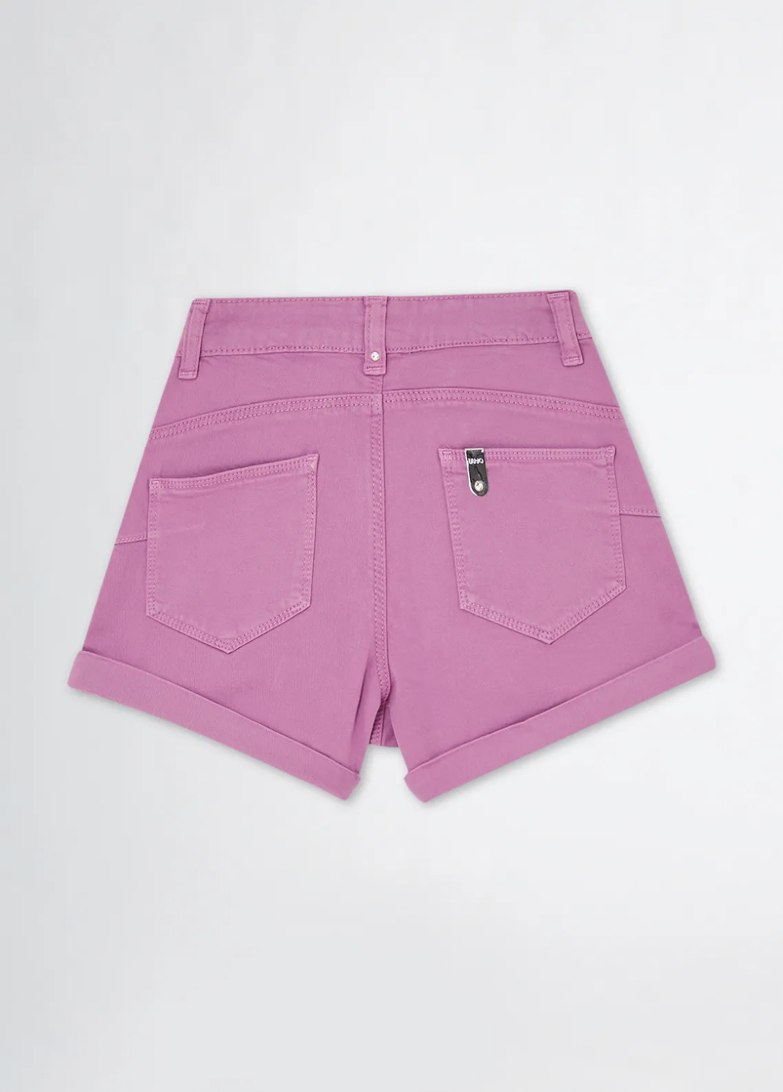 Liu Jo Pantalón corto de talle alto de algodón- Pantalones Y Faldas