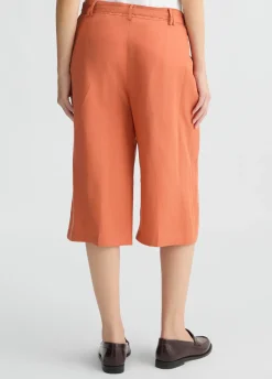 Liu Jo Pantalón corto en mezcla de lino-Mujer Pantalones|Tailleur