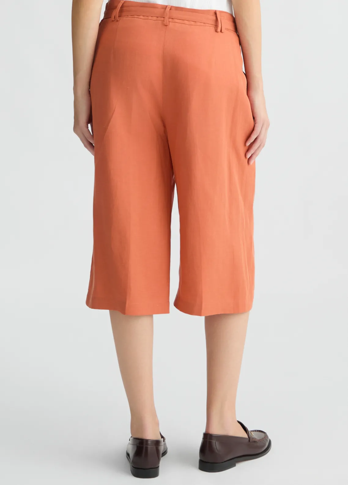 Liu Jo Pantalón corto en mezcla de lino-Mujer Pantalones|Tailleur