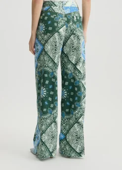 Liu Jo Pantalón de algodón estampado-Mujer Pantalones|Tailleur