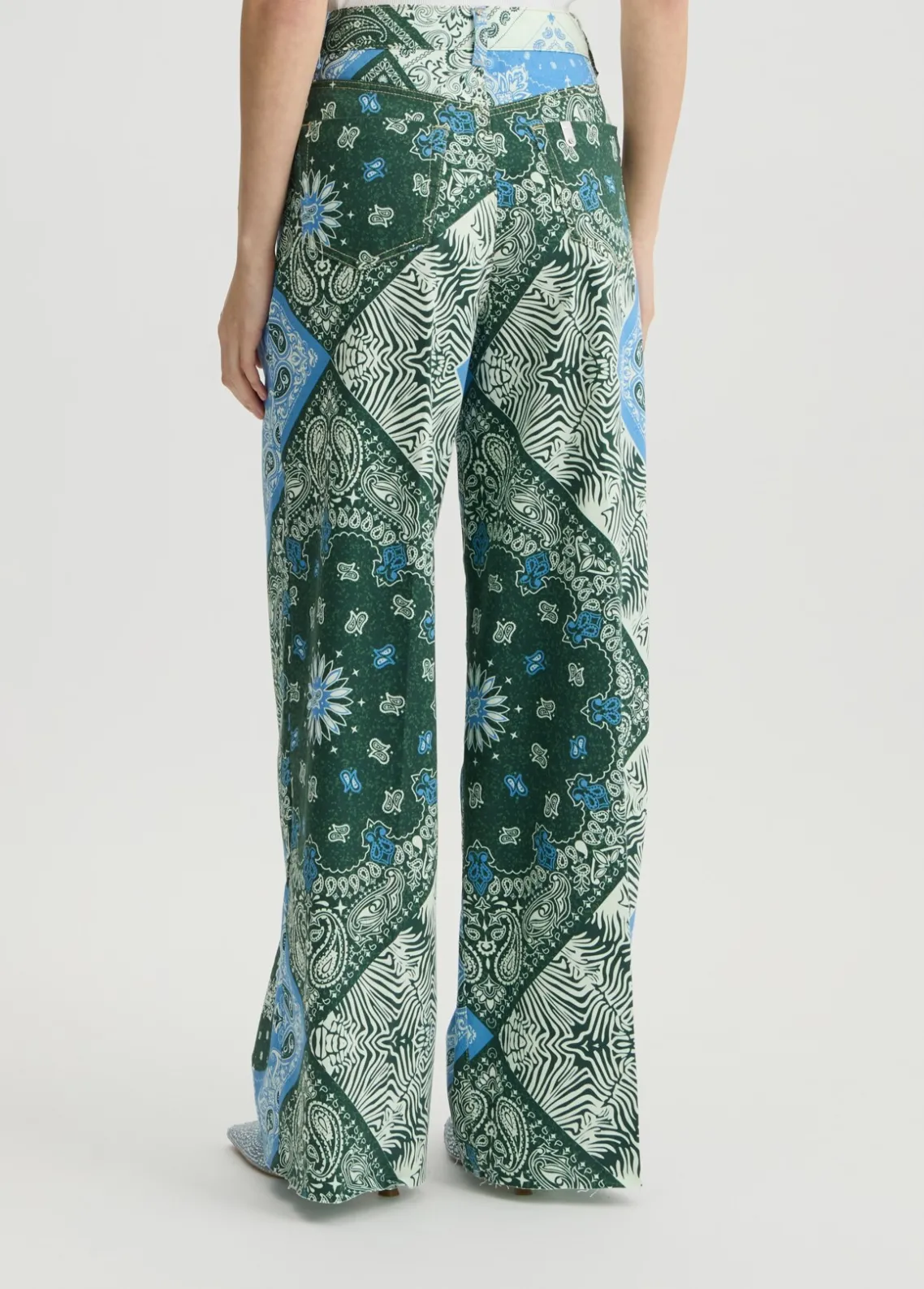 Liu Jo Pantalón de algodón estampado-Mujer Pantalones|Tailleur