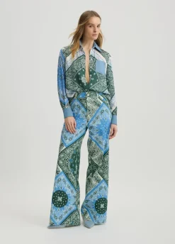 Liu Jo Pantalón de algodón estampado-Mujer Pantalones|Tailleur