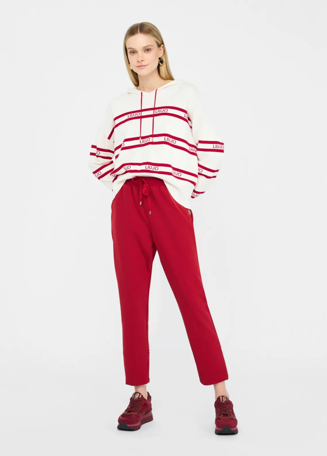 Liu Jo Pantalón de chándal con cordón de ajuste-Mujer Ropa Deportiva|Pantalones
