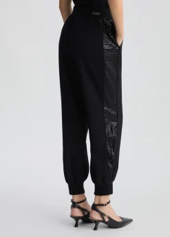 Liu Jo Pantalón de chándal con lentejuelas-Mujer Ropa Deportiva|Pantalones