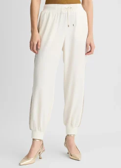 Liu Jo Pantalón de chándal con lentejuelas-Mujer Ropa Deportiva|Pantalones