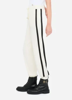 Liu Jo Pantalón de chándal de felpa con encaje-Mujer Ropa Deportiva|Pantalones
