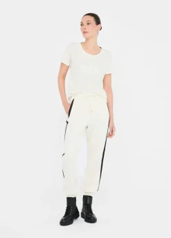 Liu Jo Pantalón de chándal de felpa con encaje-Mujer Ropa Deportiva|Pantalones