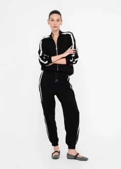 Liu Jo Pantalón de chándal de felpa con encaje-Mujer Ropa Deportiva|Pantalones