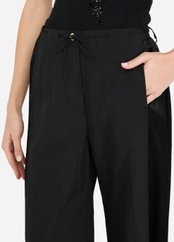 Liu Jo Pantalón de chándal de nailon y raso-Mujer Ropa Deportiva|Pantalones