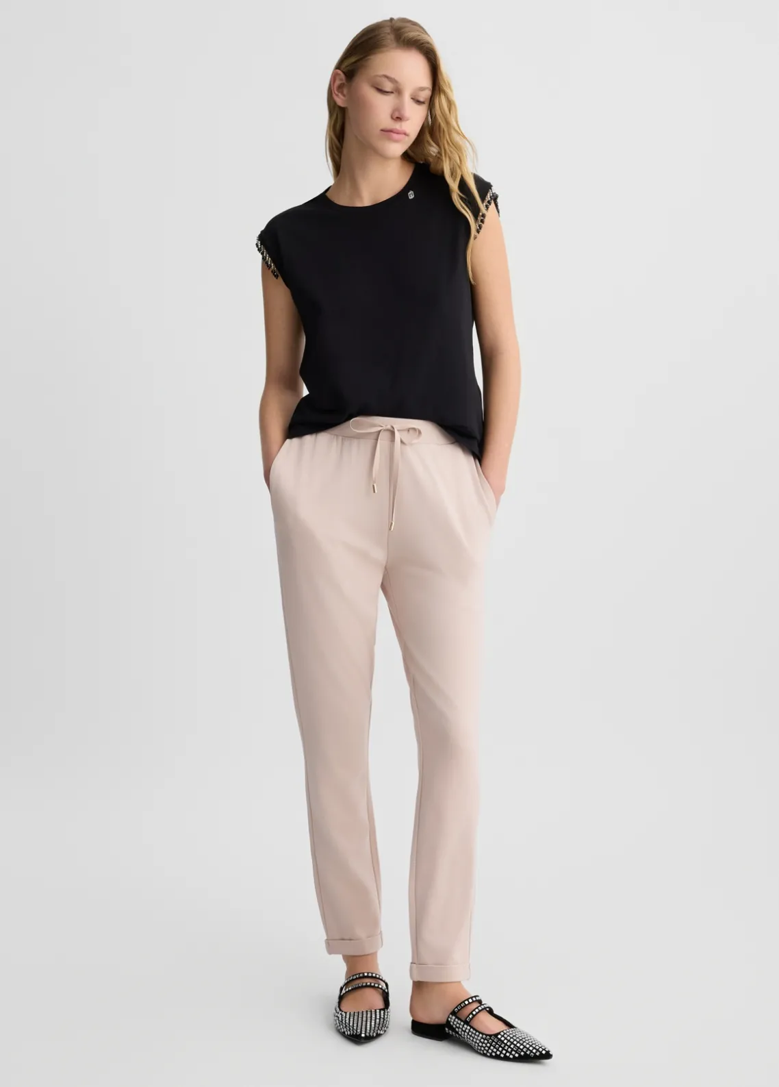 Liu Jo Pantalón de chándal de punto-Mujer Ropa Deportiva|Pantalones