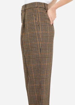 Liu Jo Pantalón de cuadros con pinzas-Mujer Pantalones