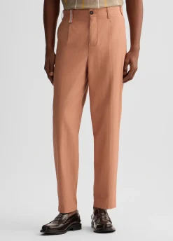 Liu Jo Pantalón de jacquard de mezcla de lino-Hombre Pantalones