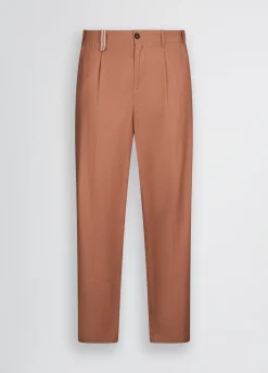 Liu Jo Pantalón de jacquard de mezcla de lino-Hombre Pantalones