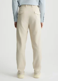 Liu Jo Pantalón de jacquard de mezcla de lino-Hombre Pantalones