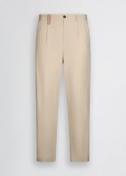 Liu Jo Pantalón de jacquard de mezcla de lino-Hombre Pantalones