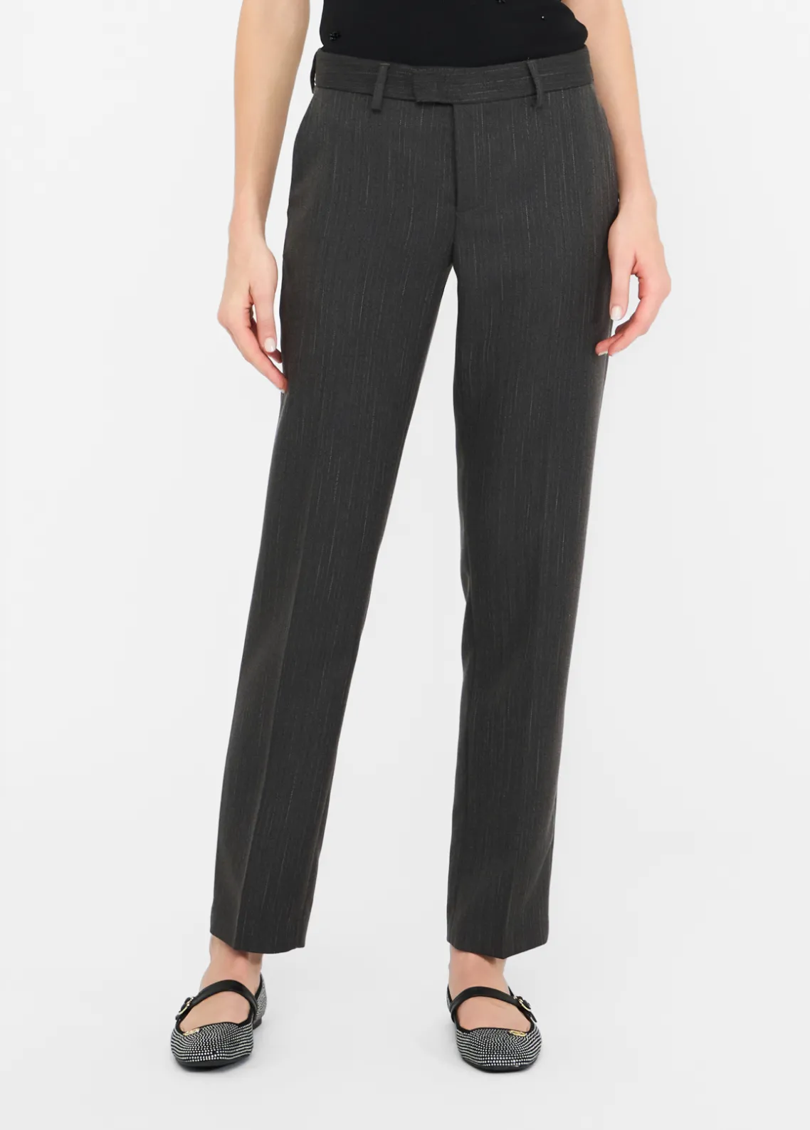 Liu Jo Pantalón de pinza de raya diplomática-Mujer Pantalones